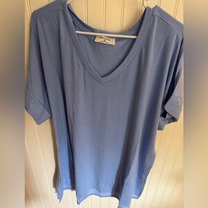 New in package Zenana Outfitters Light Blue Short Sleeve Tee